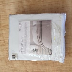 $340 Melange 100% Merino Wool Reversible Blanket 90"x90"